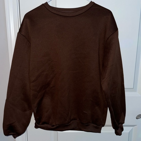 Solid Thermal Lined Sweatshirt - Picture 1 of 2